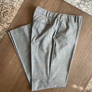 Gray straight leg slacks